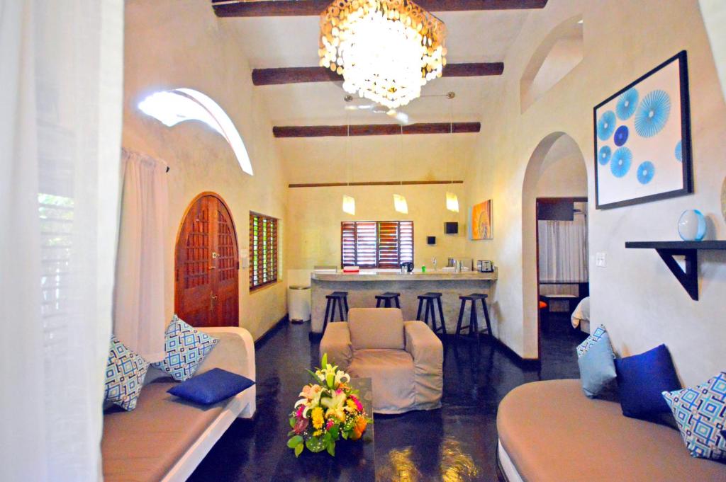 Istumisnurk majutusasutuses Villas Sur Mer