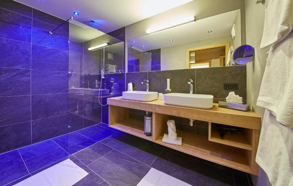 Koupelna v ubytování Bauernhof Hotel Oberschwarzach