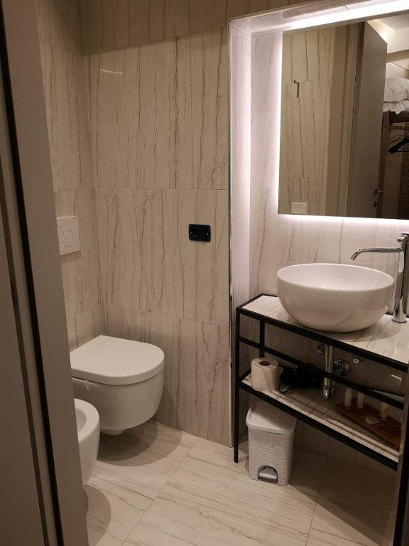 Koupelna v ubytování Locanda Cavanella