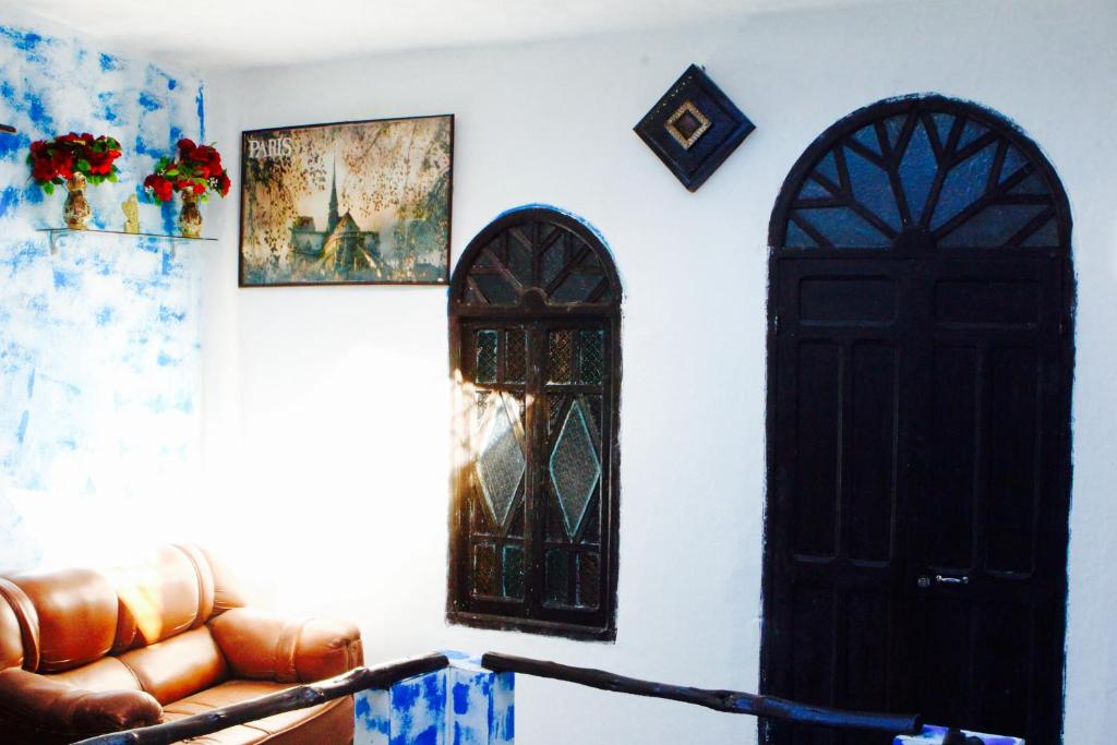Posezení v ubytování casa malek