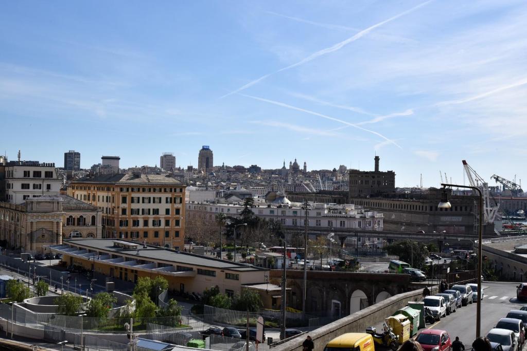 A general view of Genova or a view of the city taken from Az apartmant