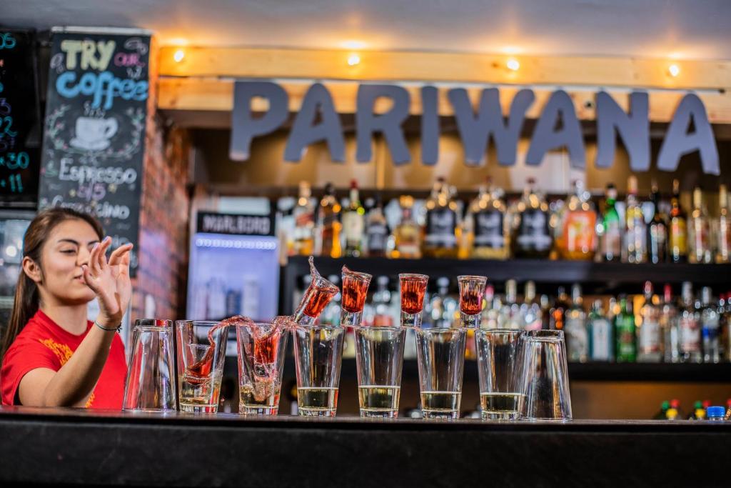 Nápoje v ubytování Pariwana Hostel Lima