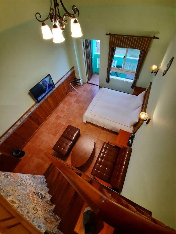 TV a/nebo společenská místnost v ubytování Green Resort