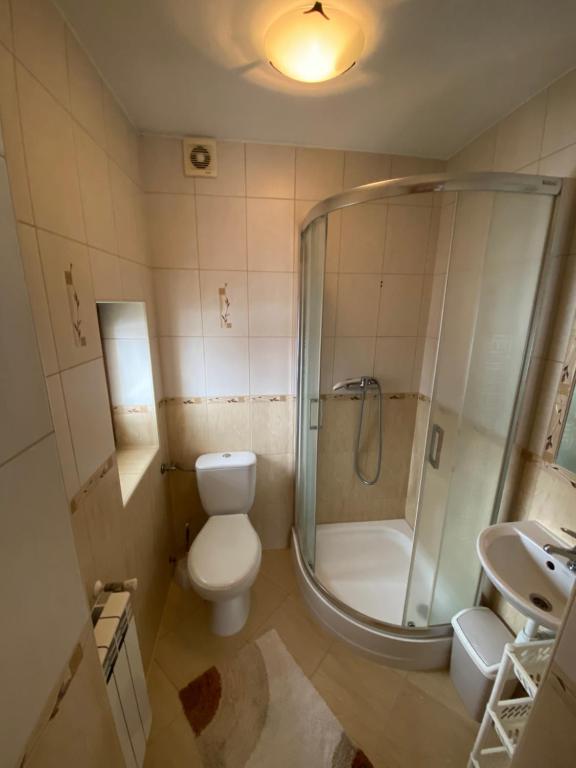 Łazienka w obiekcie Apartamenty pokoje Nad Potokiem