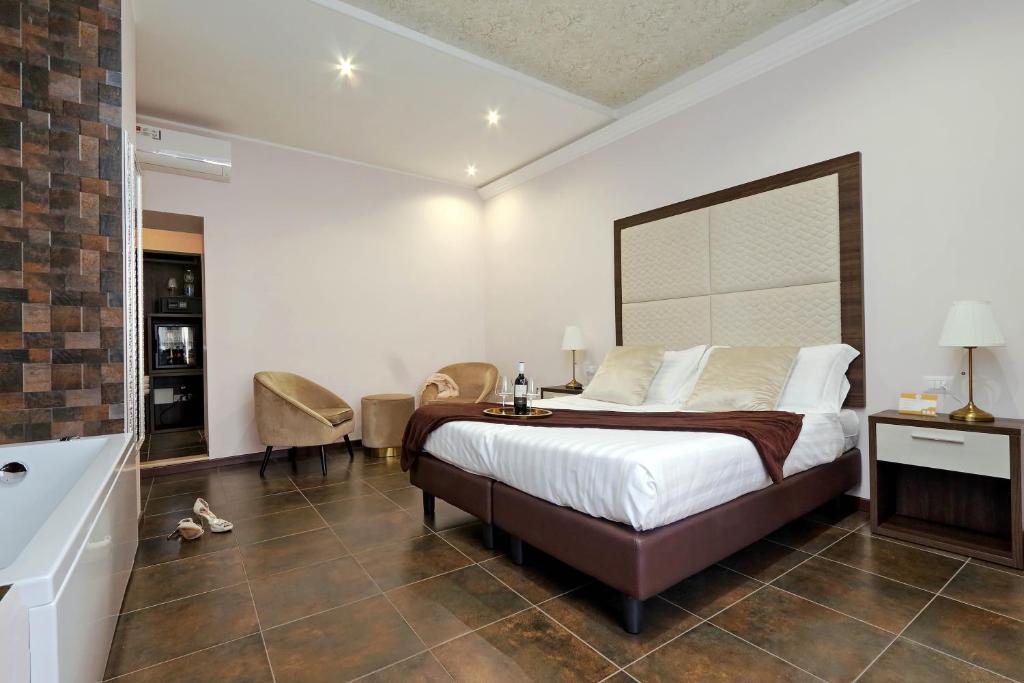 Posteľ alebo postele v izbe v ubytovaní Roma Suite Monti