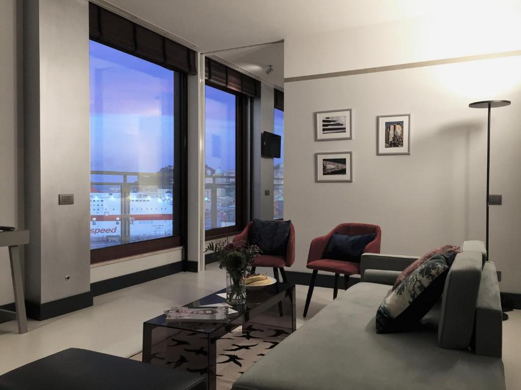 Posezení v ubytování SeePort Hotel