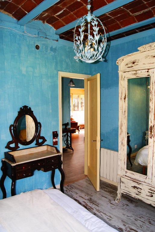 Posteľ alebo postele v izbe v ubytovaní Apartamento con encanto Can Brugada