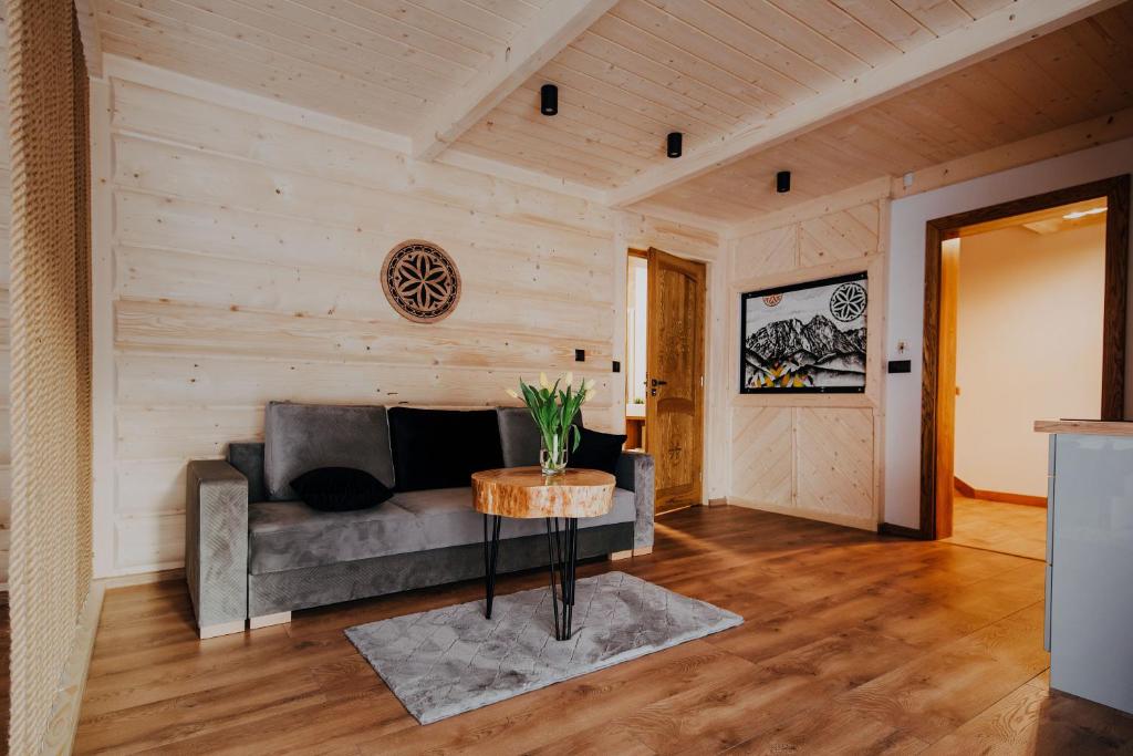 Televízia a/alebo spoločenská miestnosť v ubytovaní Apartamenty Oliwia