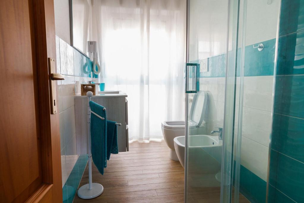 Koupelna v ubytování Holiday Home Alle Pavoncelle, indipendente con terrazzo di 60 mq