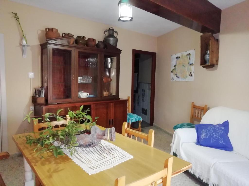 Postel nebo postele na pokoji v ubytování Casa Rural Abuela Maxi