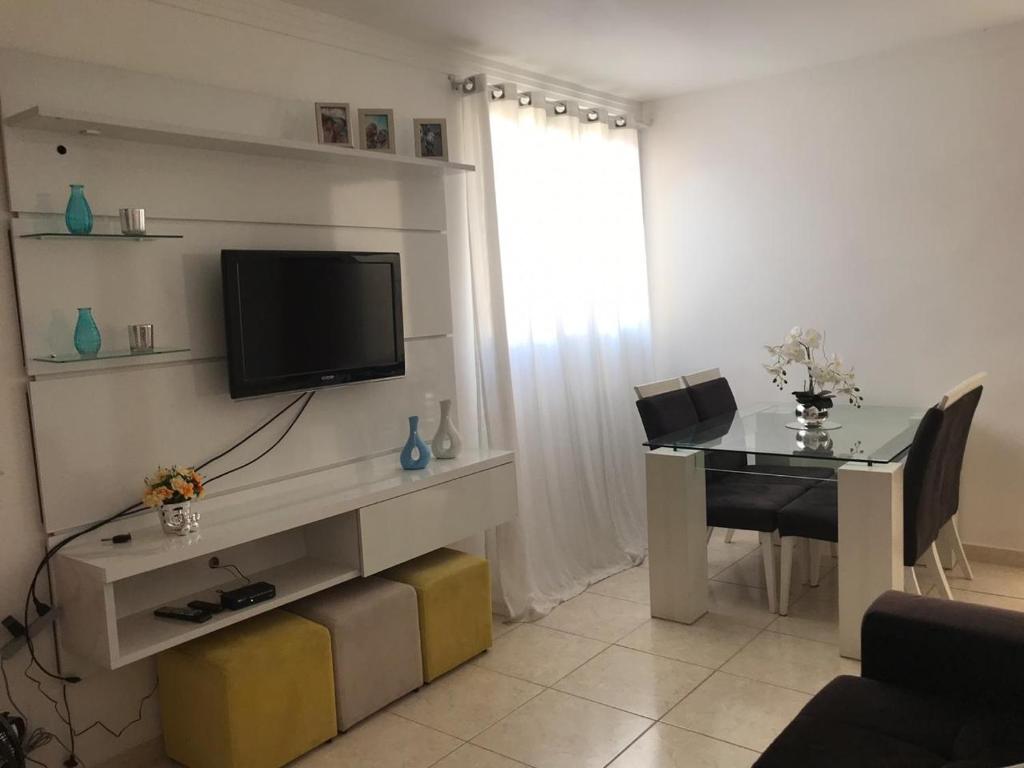  Apartamento mobiliado em condomínio fechado