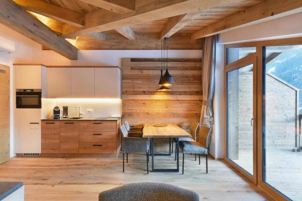 Kuchyň nebo kuchyňský kout v ubytování Venediger Lodge