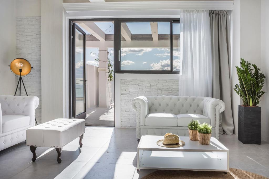 Posezení v ubytování Suites Minetos