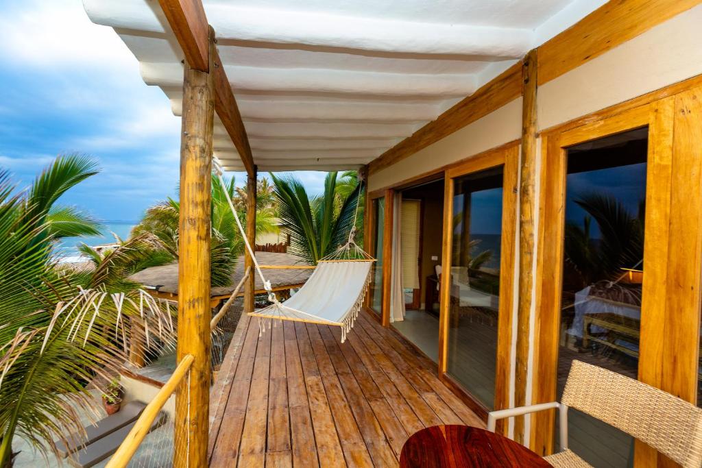 Balkón nebo terasa v ubytování Adobe Villas