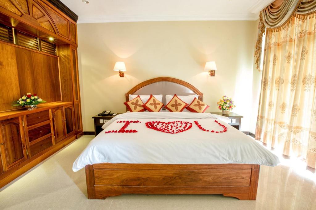Postel nebo postele na pokoji v ubytování Classy Hotel & Spa