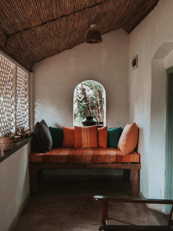 Posezení v ubytování Arawe Retreat