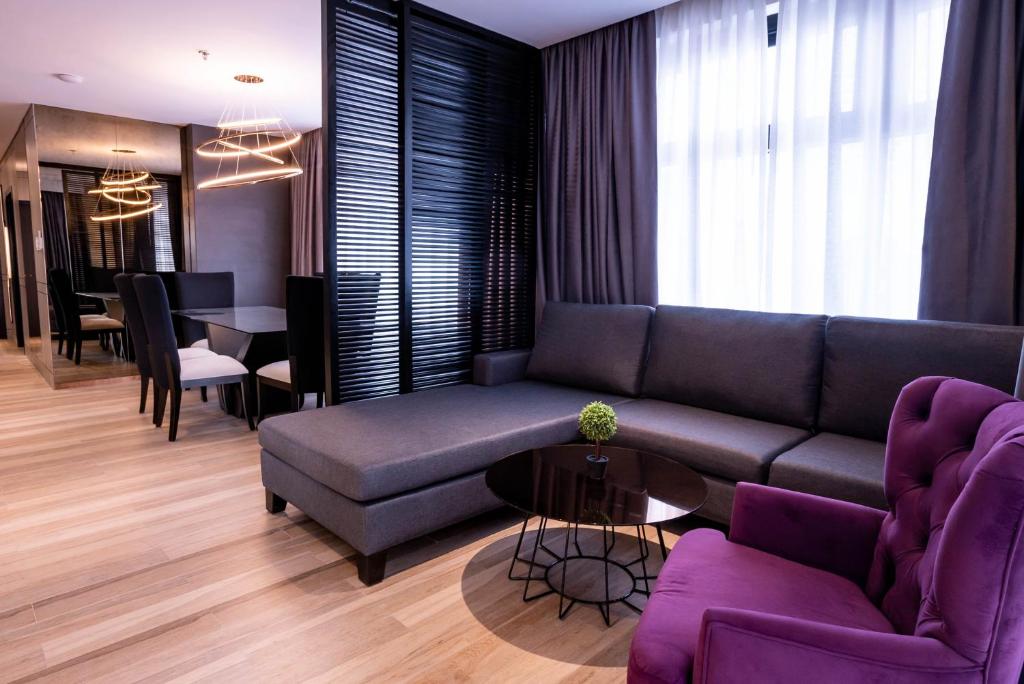 Posezení v ubytování Coro Hotel