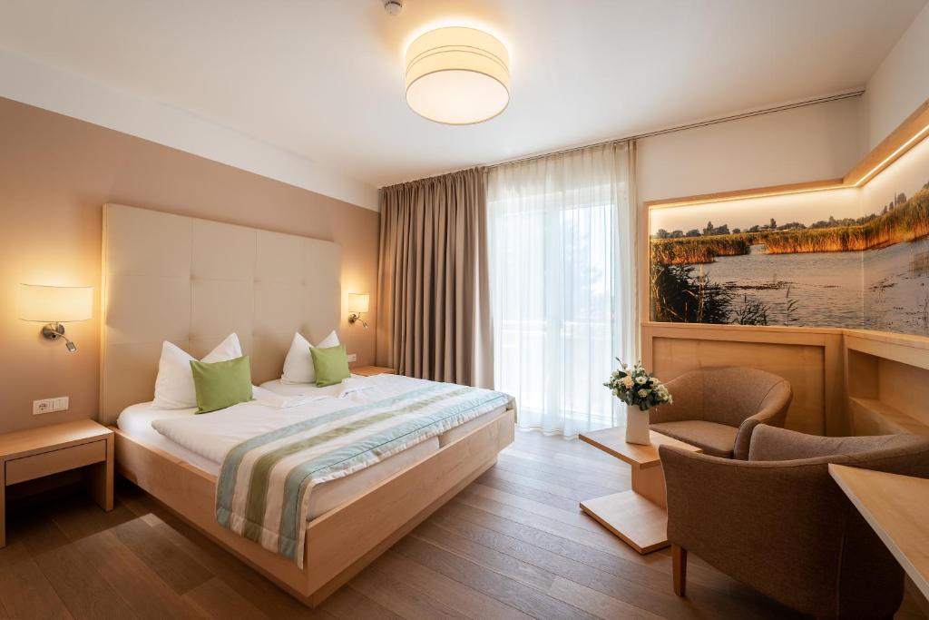 Postel nebo postele na pokoji v ubytování Hotel Wende