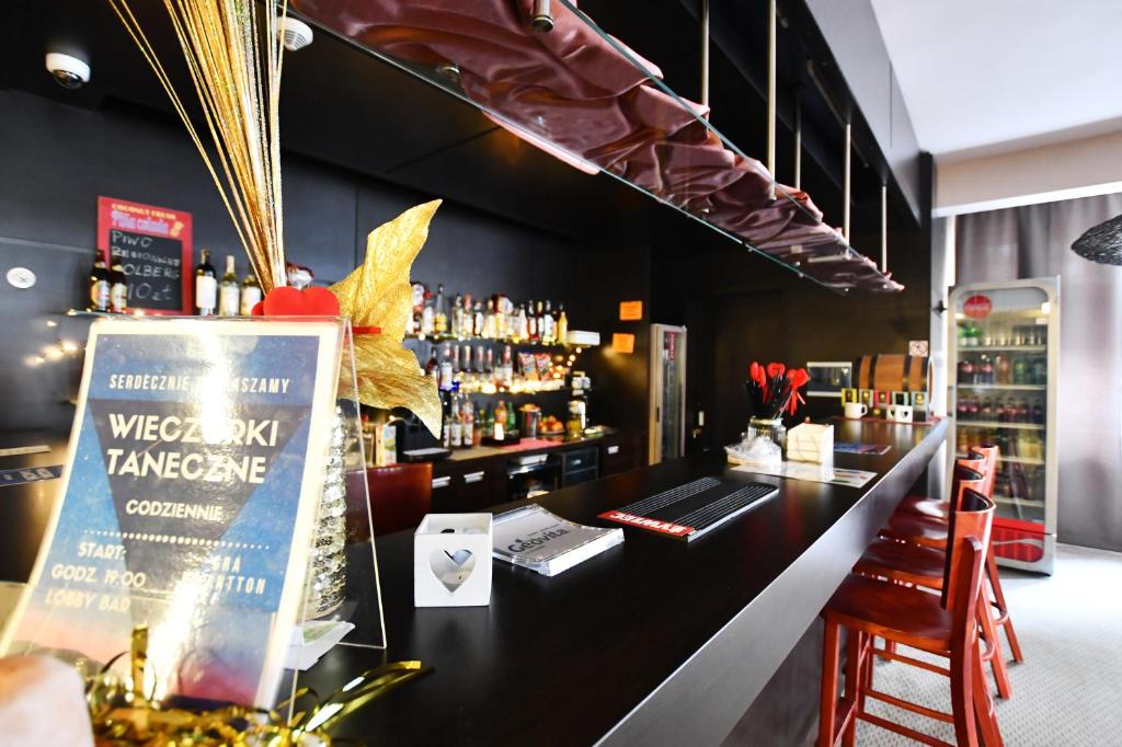 Lounge nebo bar v ubytování Geovita Dźwirzyno