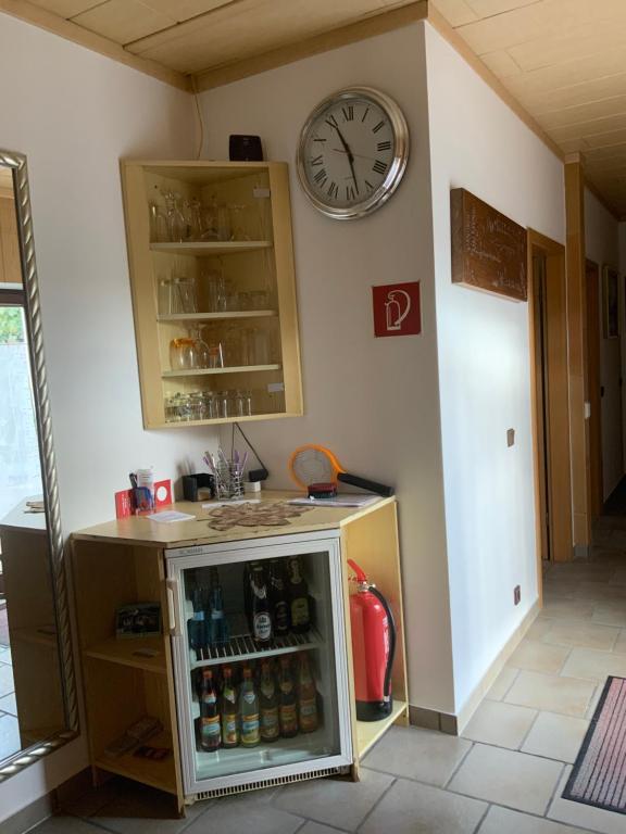 Kuchyň nebo kuchyňský kout v ubytování Pension Hofmann
