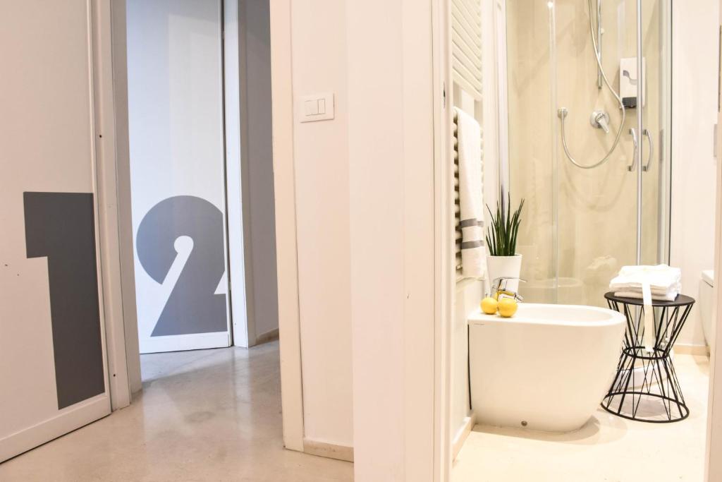 Koupelna v ubytování Garibaldi23 Rooms