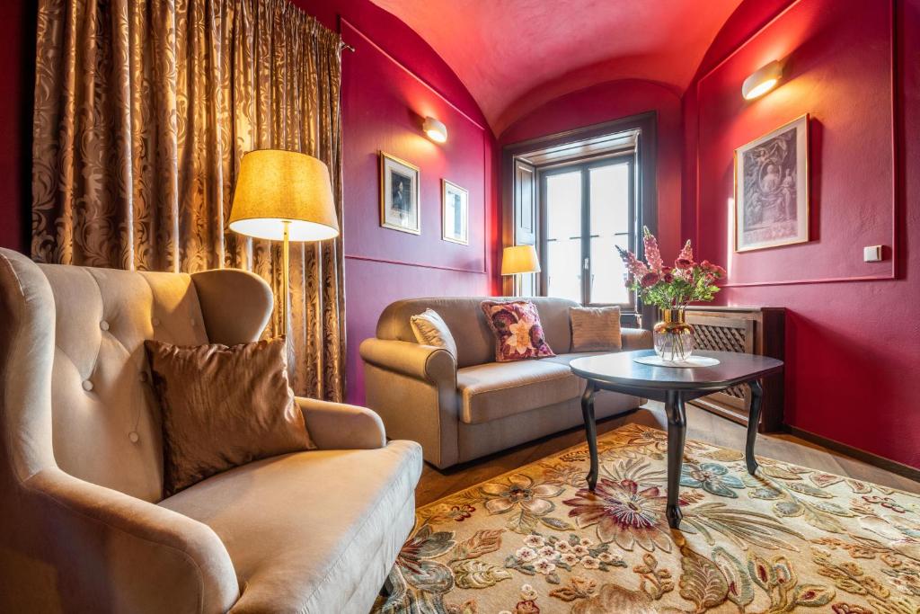 Posezení v ubytování Chateau Appony