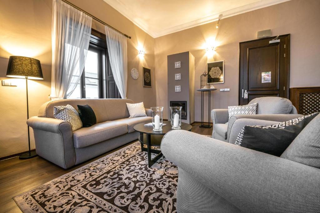 Posezení v ubytování Chateau Appony