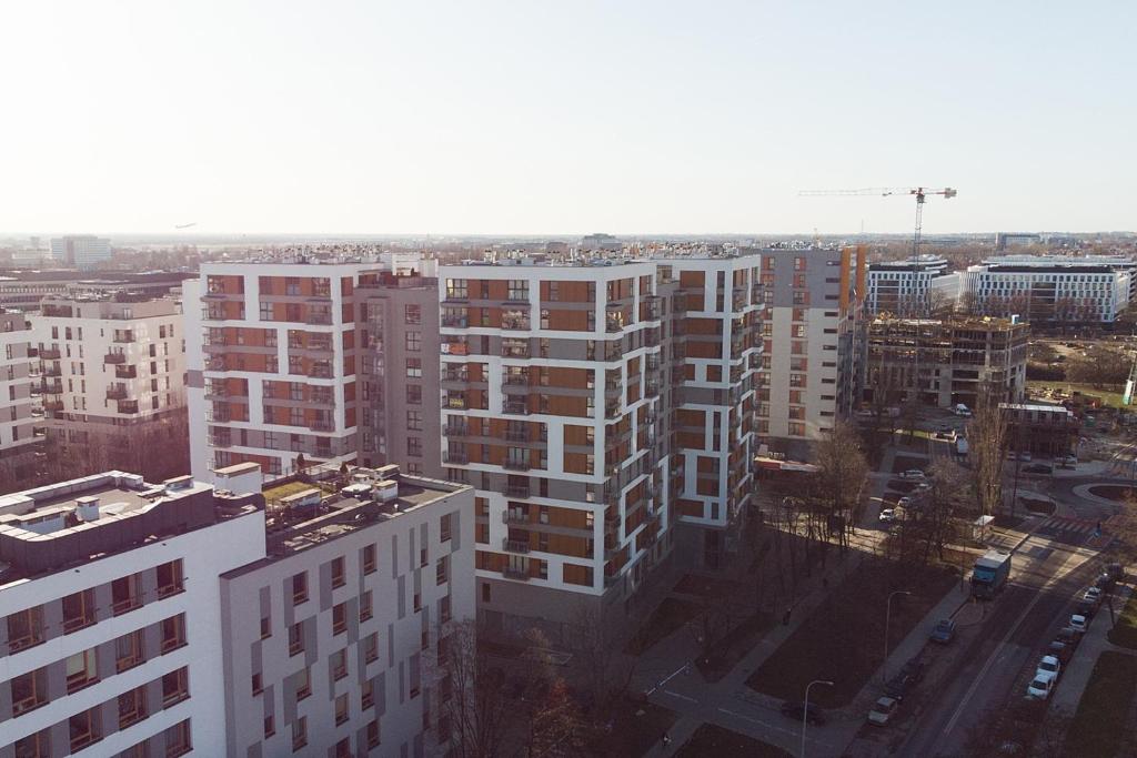 Výhľad na mesto Varšava alebo výhľad na mesto priamo z apartmánu