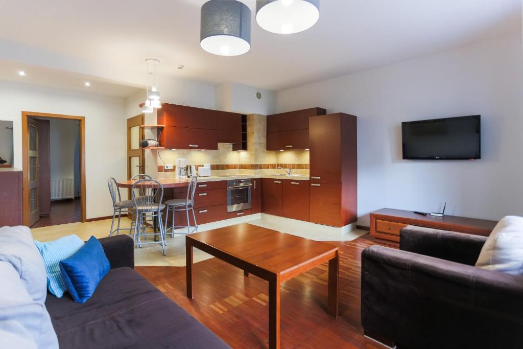 Kuchyňa alebo kuchynka v ubytovaní Apartamenty Świnoujście - Rezydencja Sienkiewicza