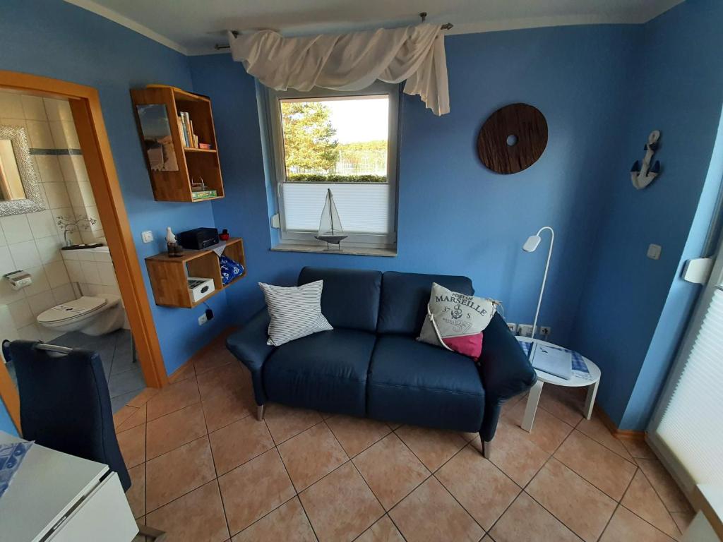 Kuchyň nebo kuchyňský kout v ubytování Ferienwohnungen ÜckeRitz mit PKW Stellplatz bei Familie Habben-Hollander