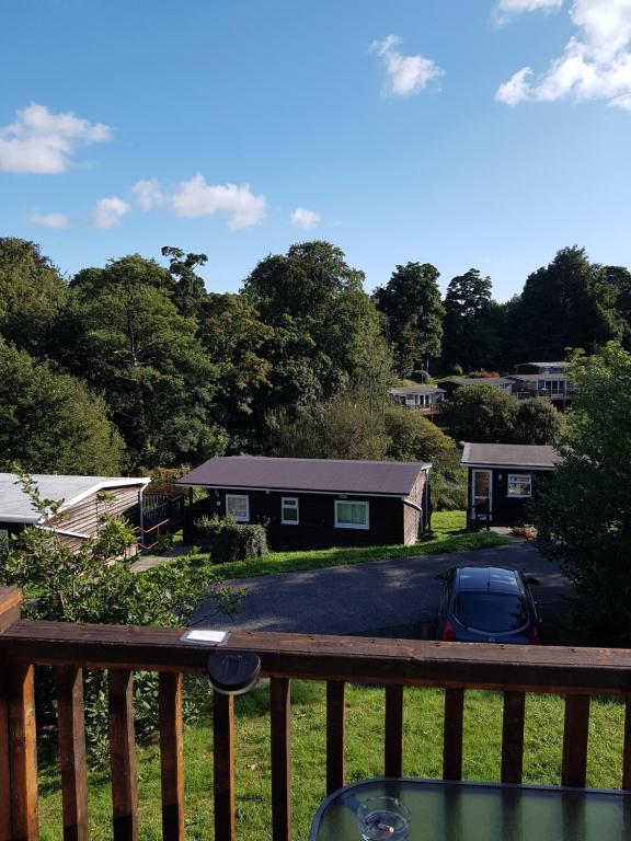 a view from the deck of a house at 60 upperlakeside glan gwna in Caernarfon