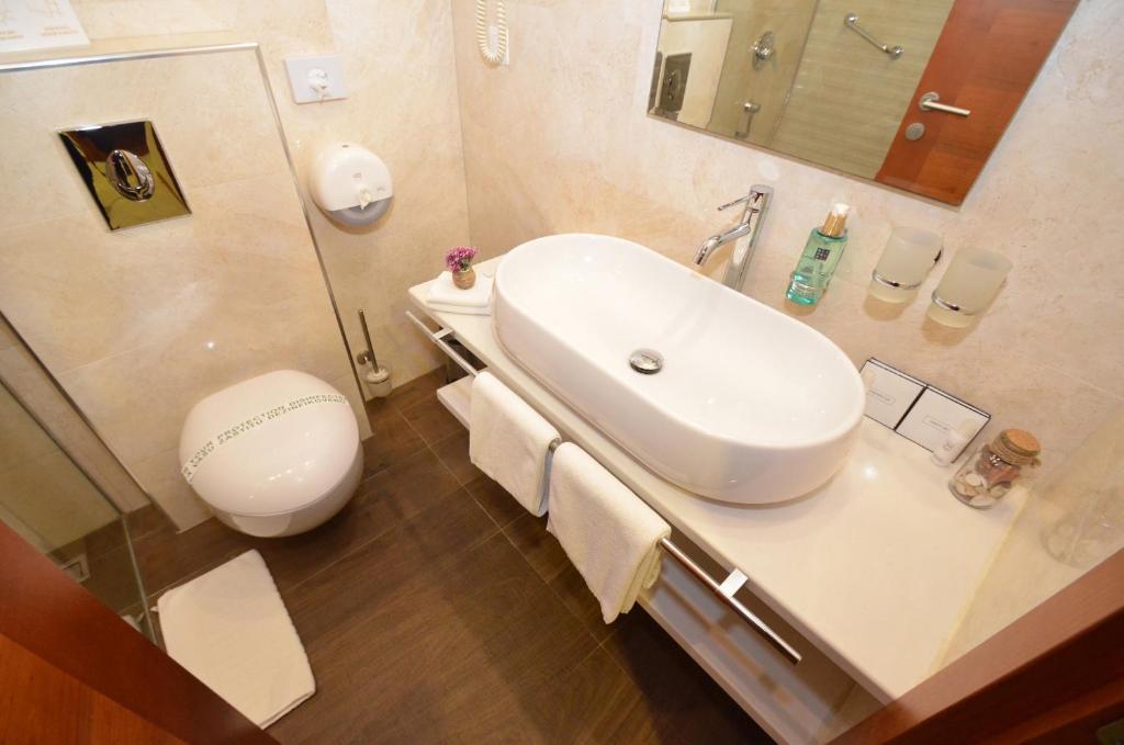 Koupelna v ubytování Hotel Porto In