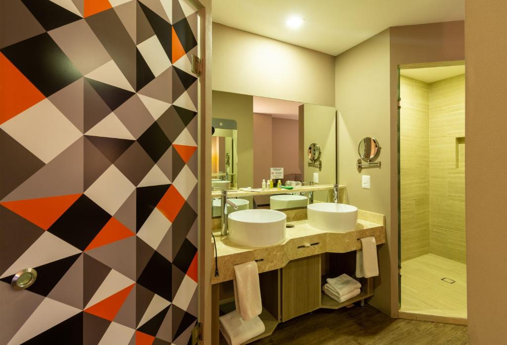 Koupelna v ubytování Hotel Glow Point - Mulza