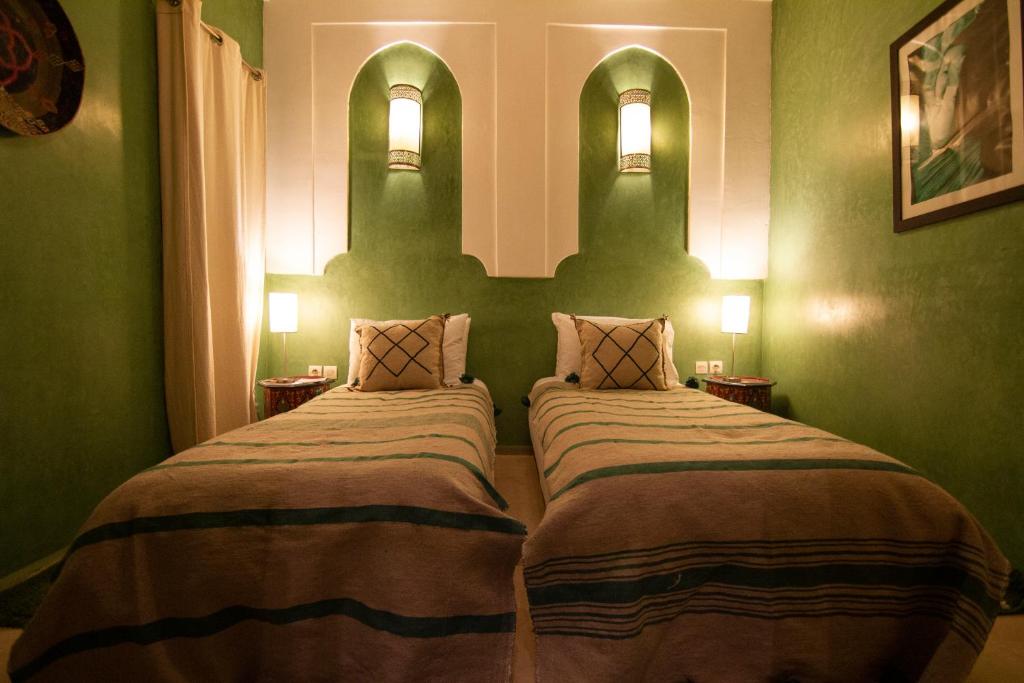 Vuode tai vuoteita majoituspaikassa riad mimoune