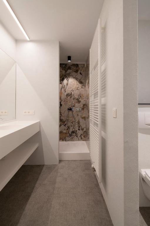 Koupelna v ubytování Hotel Pax