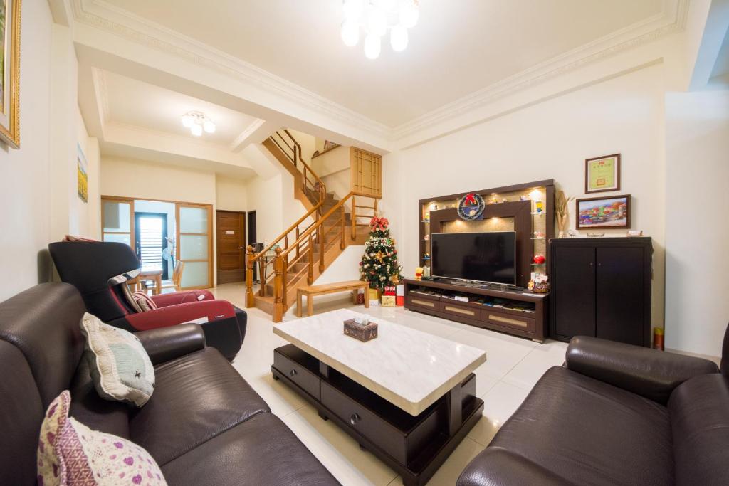 Posezení v ubytování Sioufu B&B