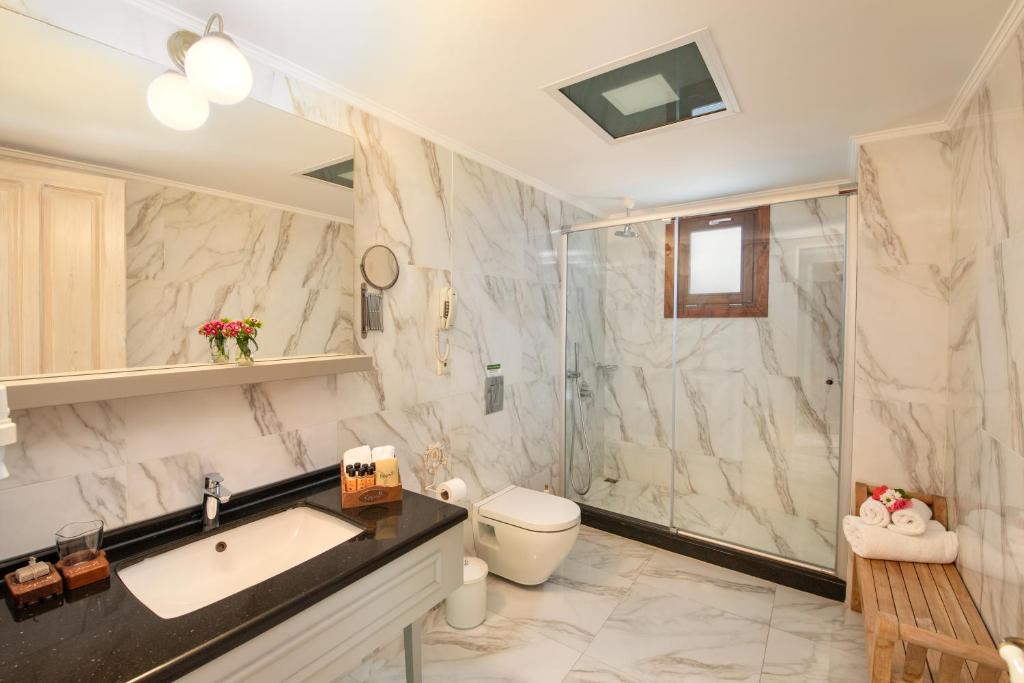 Koupelna v ubytování Alacati Kapari Hotel - Special Category