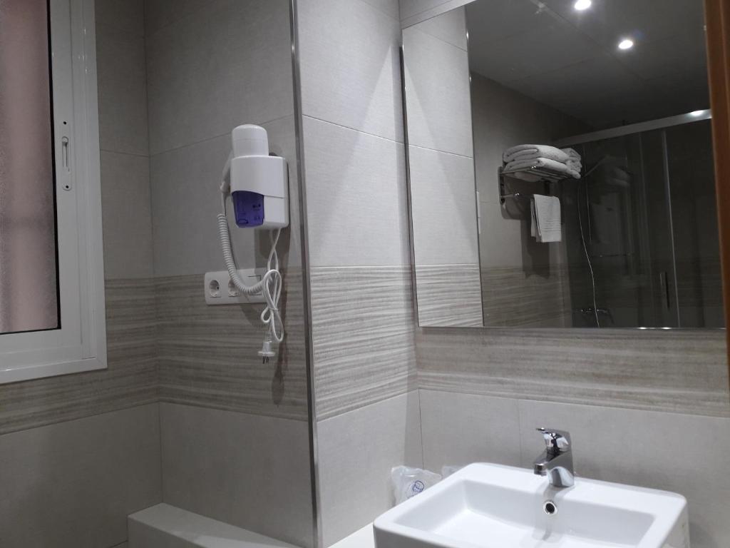 Koupelna v ubytování Hotel Goya