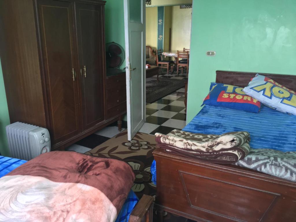 A bed or beds in a room at sporting sea view two bedroom appartement