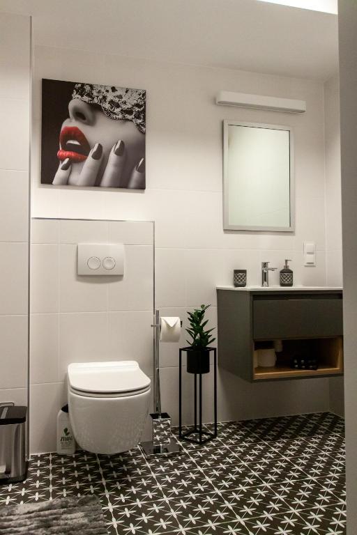 Łazienka w obiekcie Apartament Leśny No 4 Blue