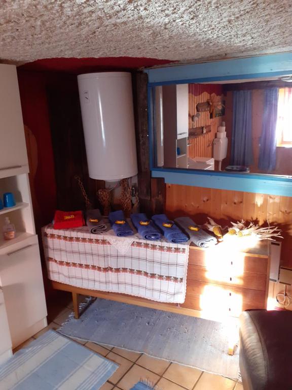 Kuchyň nebo kuchyňský kout v ubytování Ferienhaus Pirker