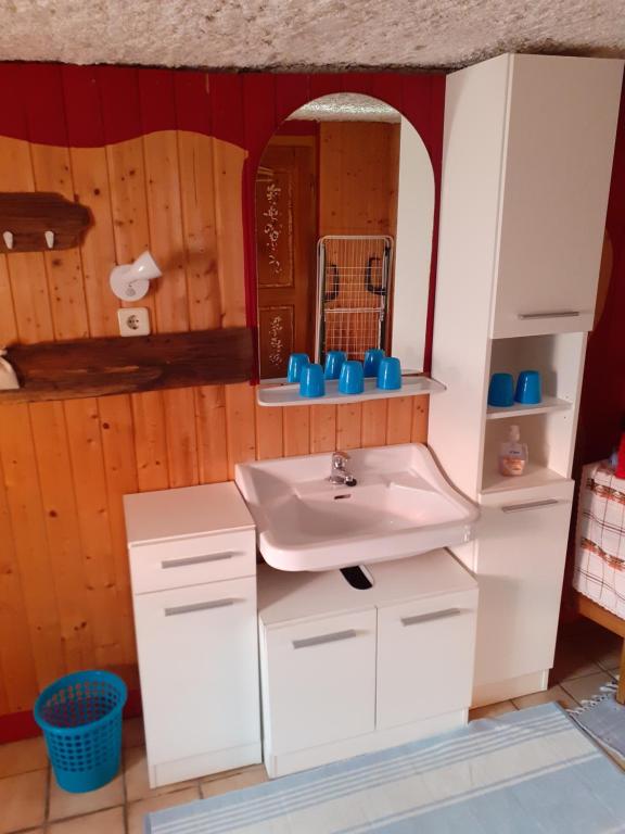 Kuchyň nebo kuchyňský kout v ubytování Ferienhaus Pirker