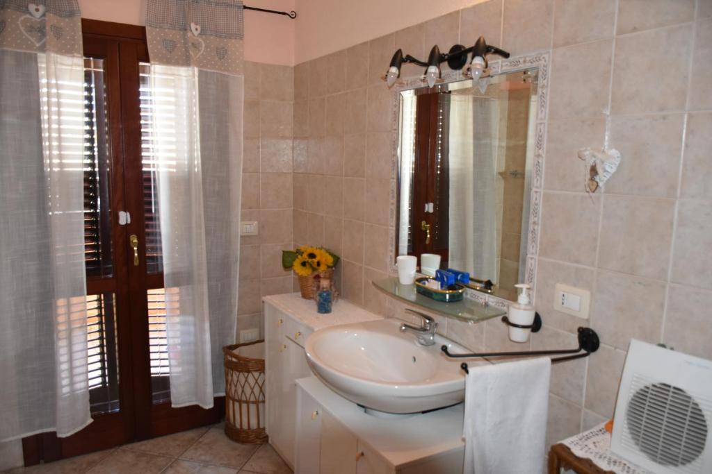 Koupelna v ubytování B&B Il Girasole