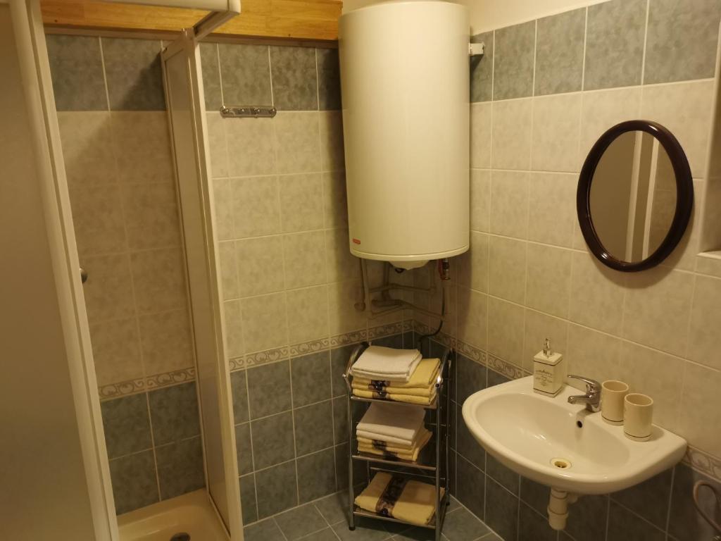 Łazienka w obiekcie Apartmán U Brabců