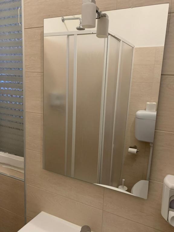 Koupelna v ubytování Albergo Corvetto Corso Lodi