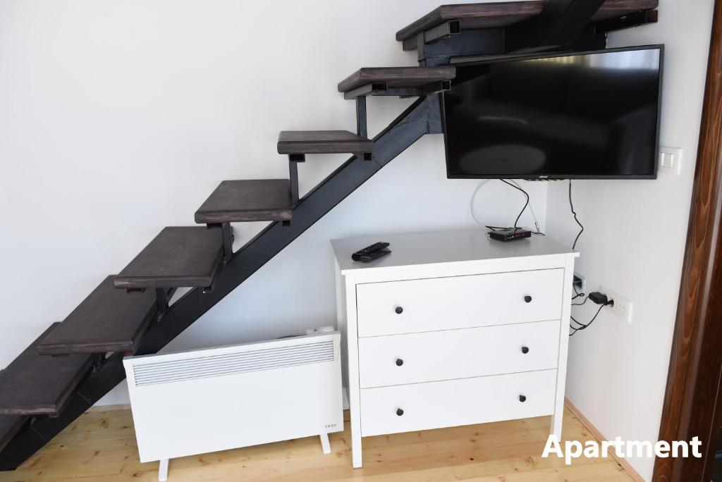 TV a/nebo společenská místnost v ubytování Lazar&Mila Apartments