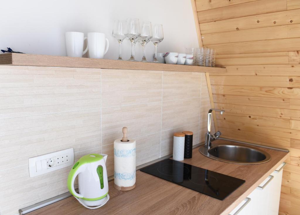 Kuchyň nebo kuchyňský kout v ubytování Lazar&Mila Apartments