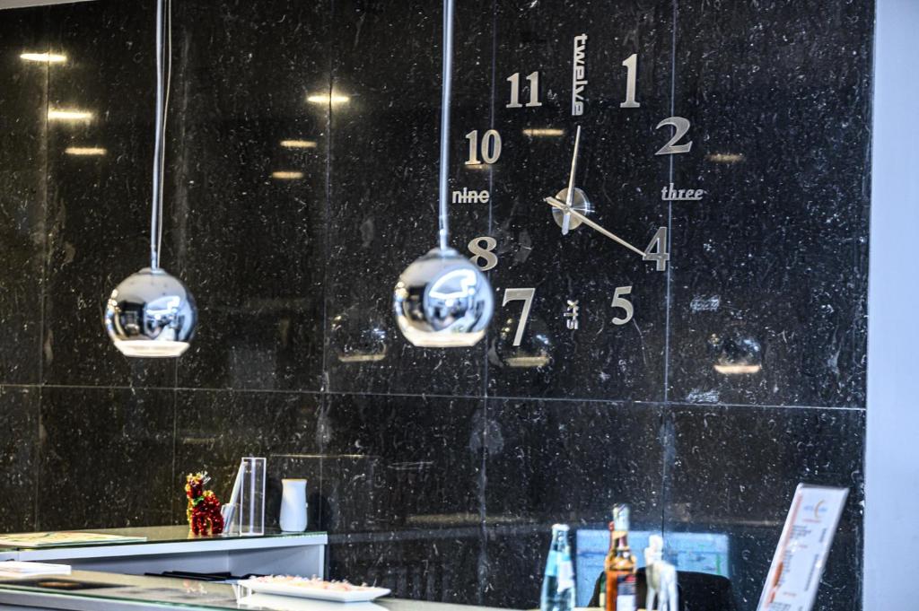 Koupelna v ubytování Hotel Luna