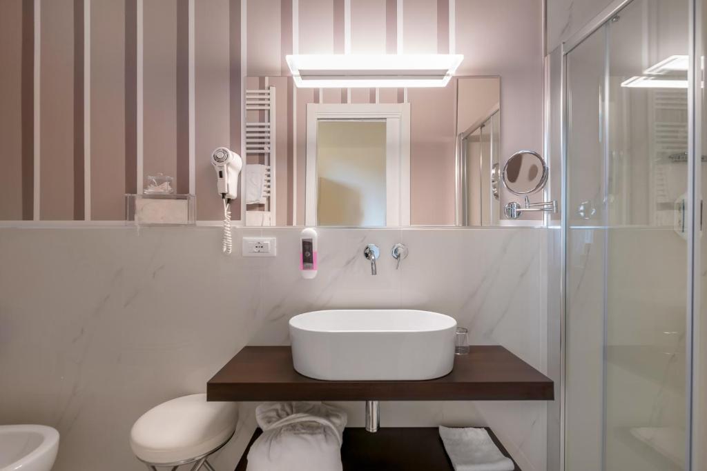 Koupelna v ubytování Grand Hotel Tettuccio