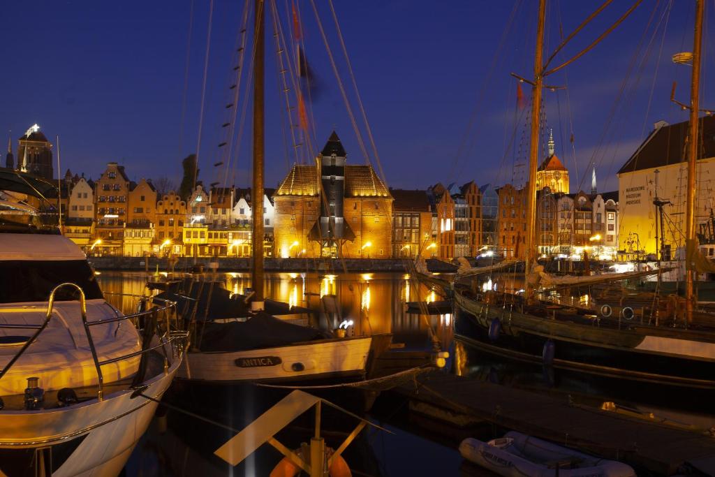 Výhľad na mesto Gdansk alebo výhľad na mesto priamo z apartmánu